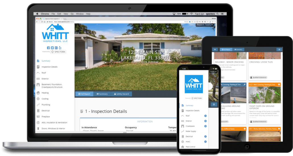 Whitt Inspections Home Inspection Report Samples